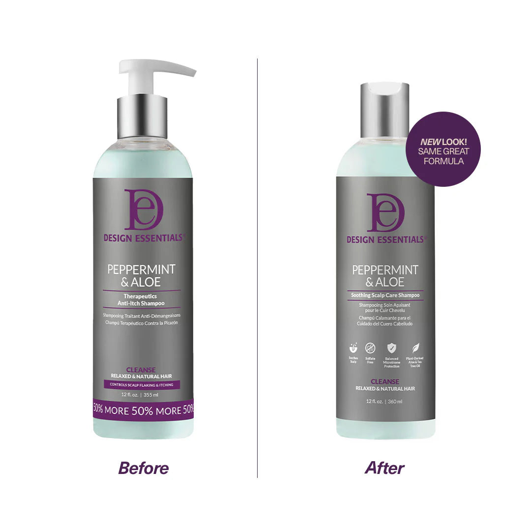 Design Essentials Peppermint & Aloe Soothing Scalp Care Shampoo - 12oz