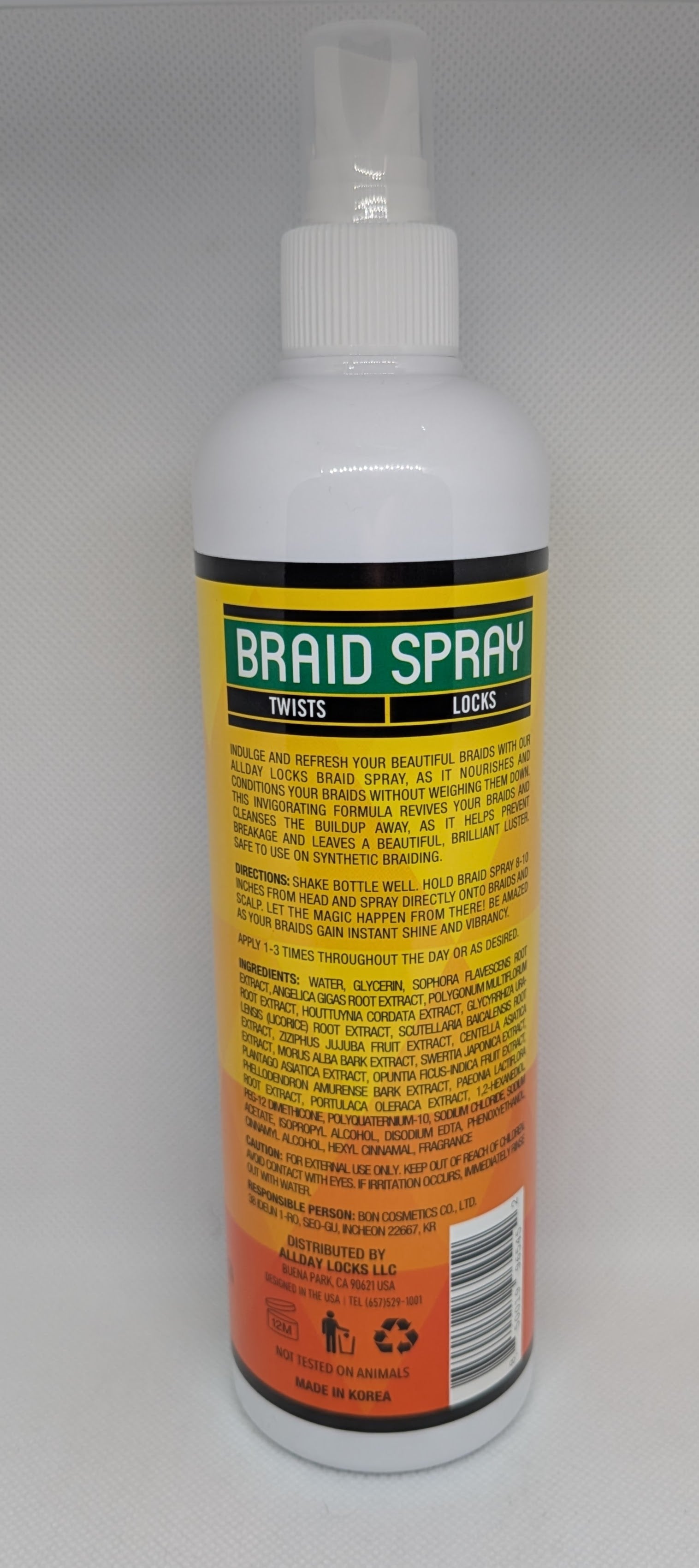 AllDay Locks Braid Spray - 12oz