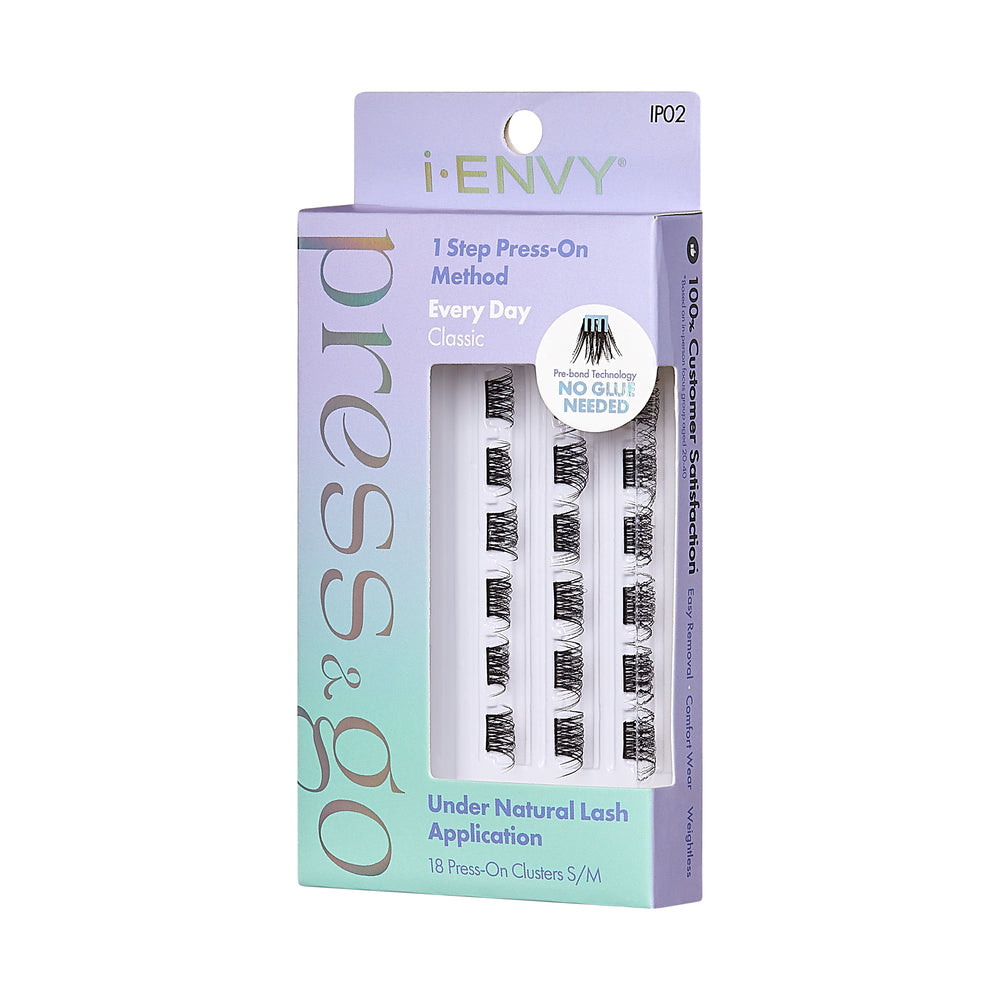 iEnvy Press & Go Press-On Pre-Glued Lash Clusters - Every Day Classic 02