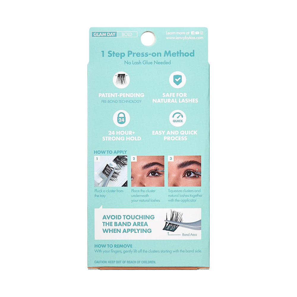 iEnvy Press & Go Press-On Pre-Glued Lash Clusters - Glam Day Bold 05