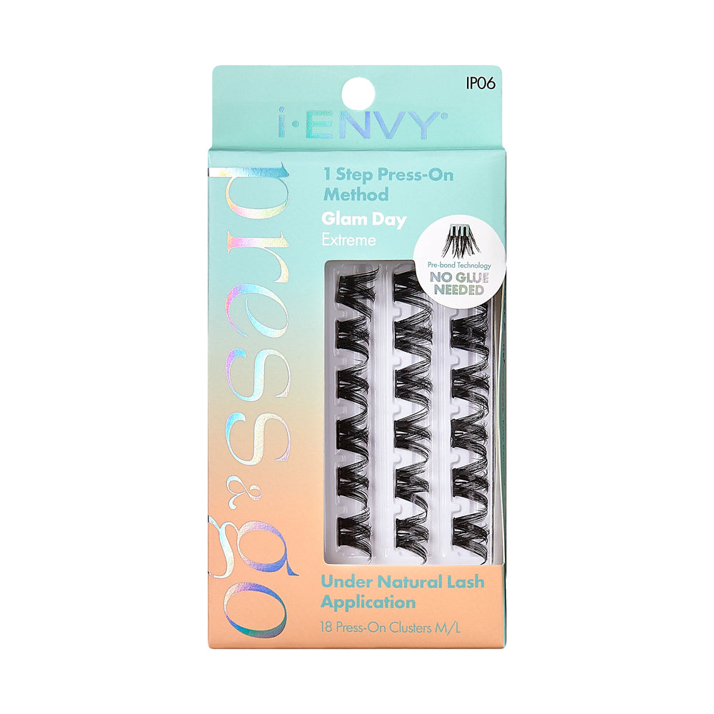 iEnvy Press & Go Press-On Pre-Glued Lash Clusters - Glam Day Extreme 06