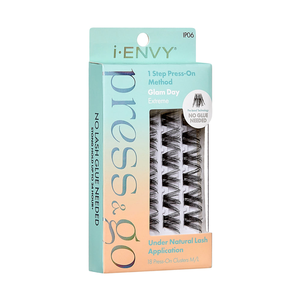 iEnvy Press & Go Press-On Pre-Glued Lash Clusters - Glam Day Extreme 06