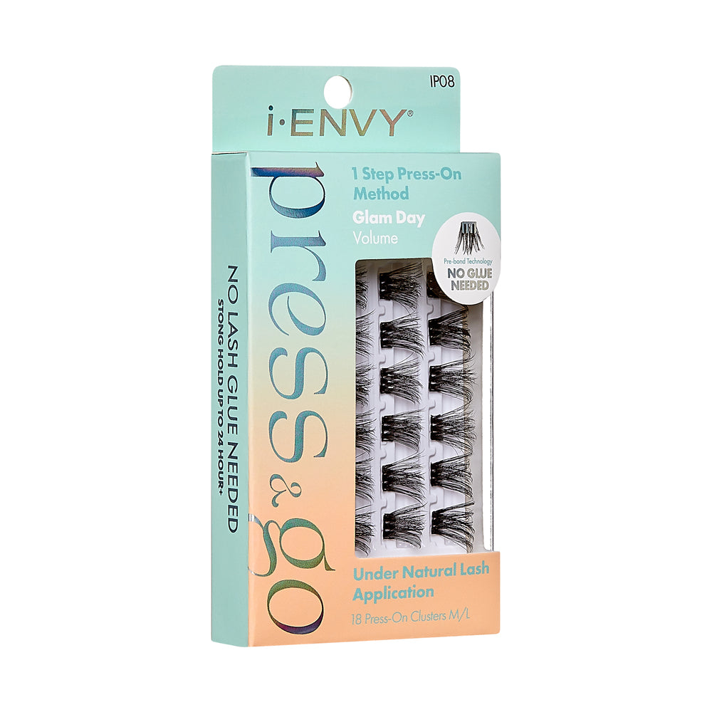 iEnvy Press & Go Press-On Pre-Glued Lash Clusters - Glam Day Volume 08
