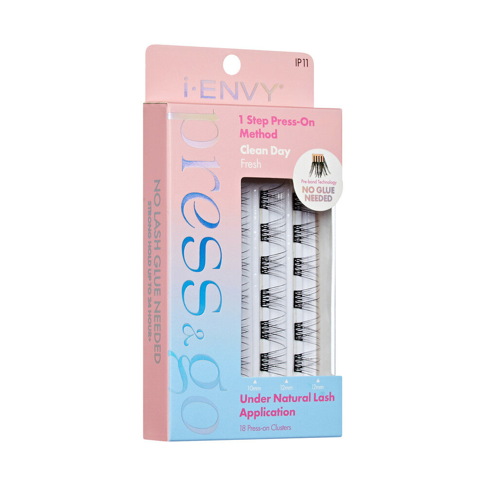 iEnvy Press & Go Press-On Pre-Glued Lash Clusters - Clean Day Bare 11