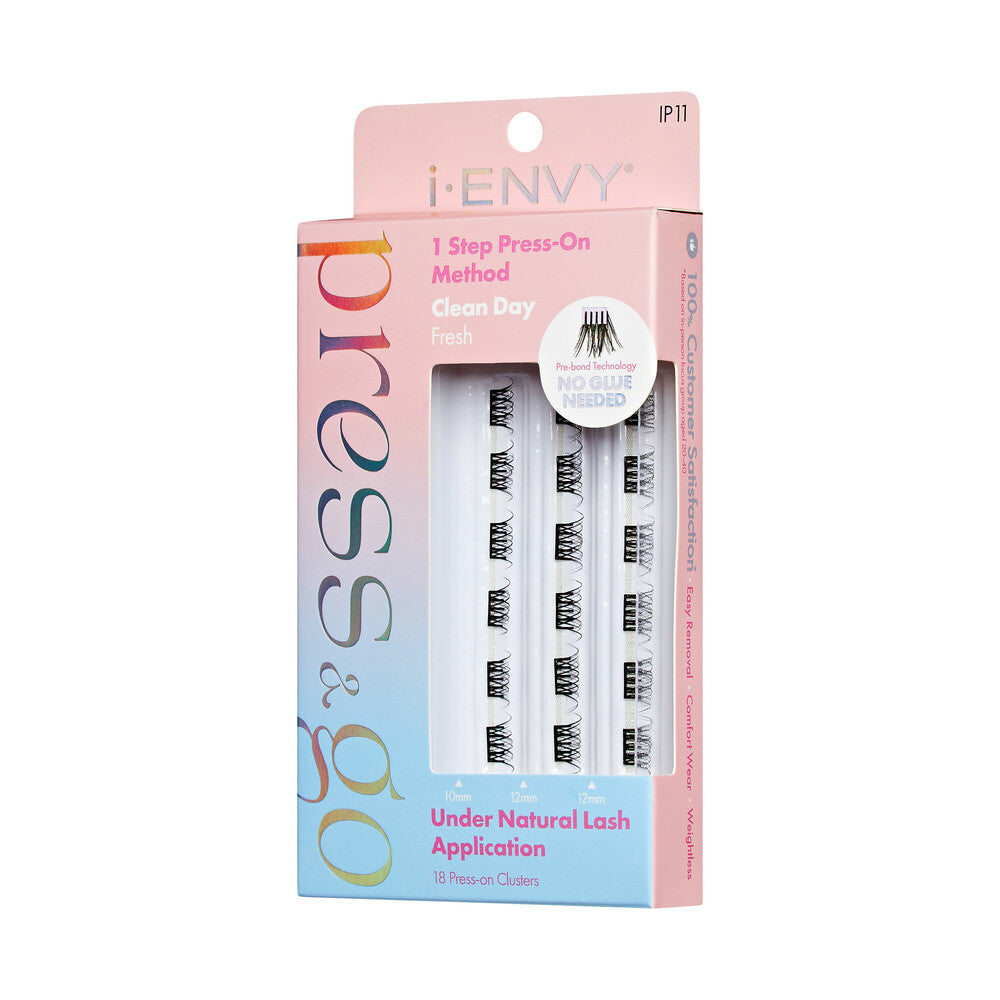 iEnvy Press & Go Press-On Pre-Glued Lash Clusters - Clean Day Bare 11