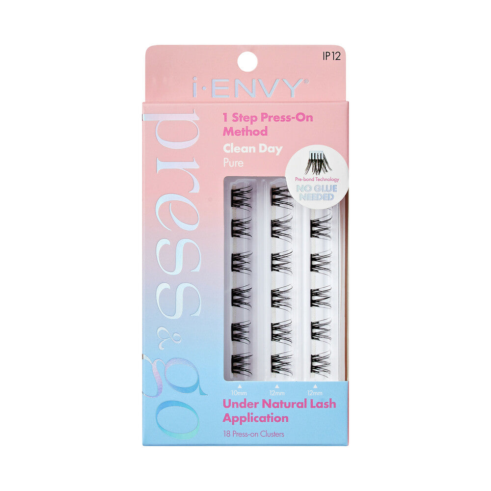 iEnvy Press & Go Press-On Pre-Glued Lash Clusters - Clean Day Pure 12