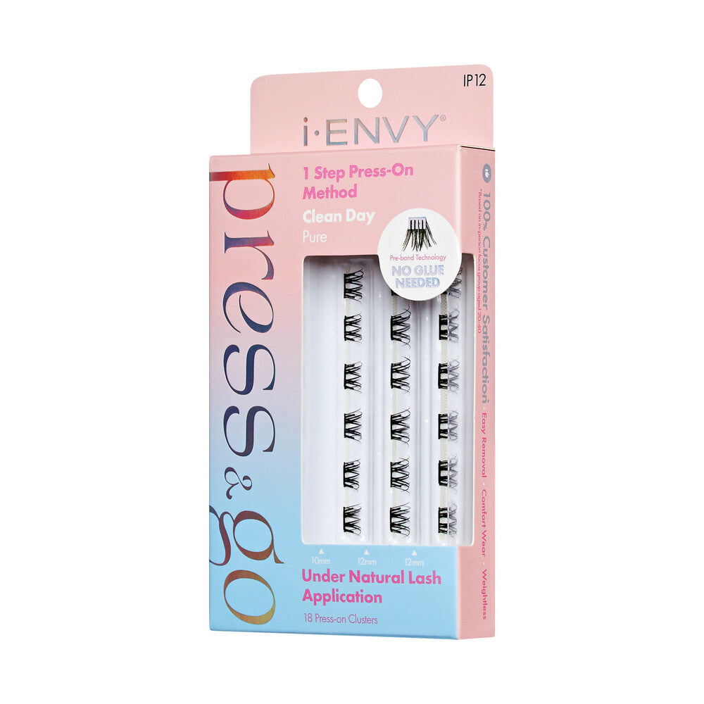iEnvy Press & Go Press-On Pre-Glued Lash Clusters - Clean Day Pure 12