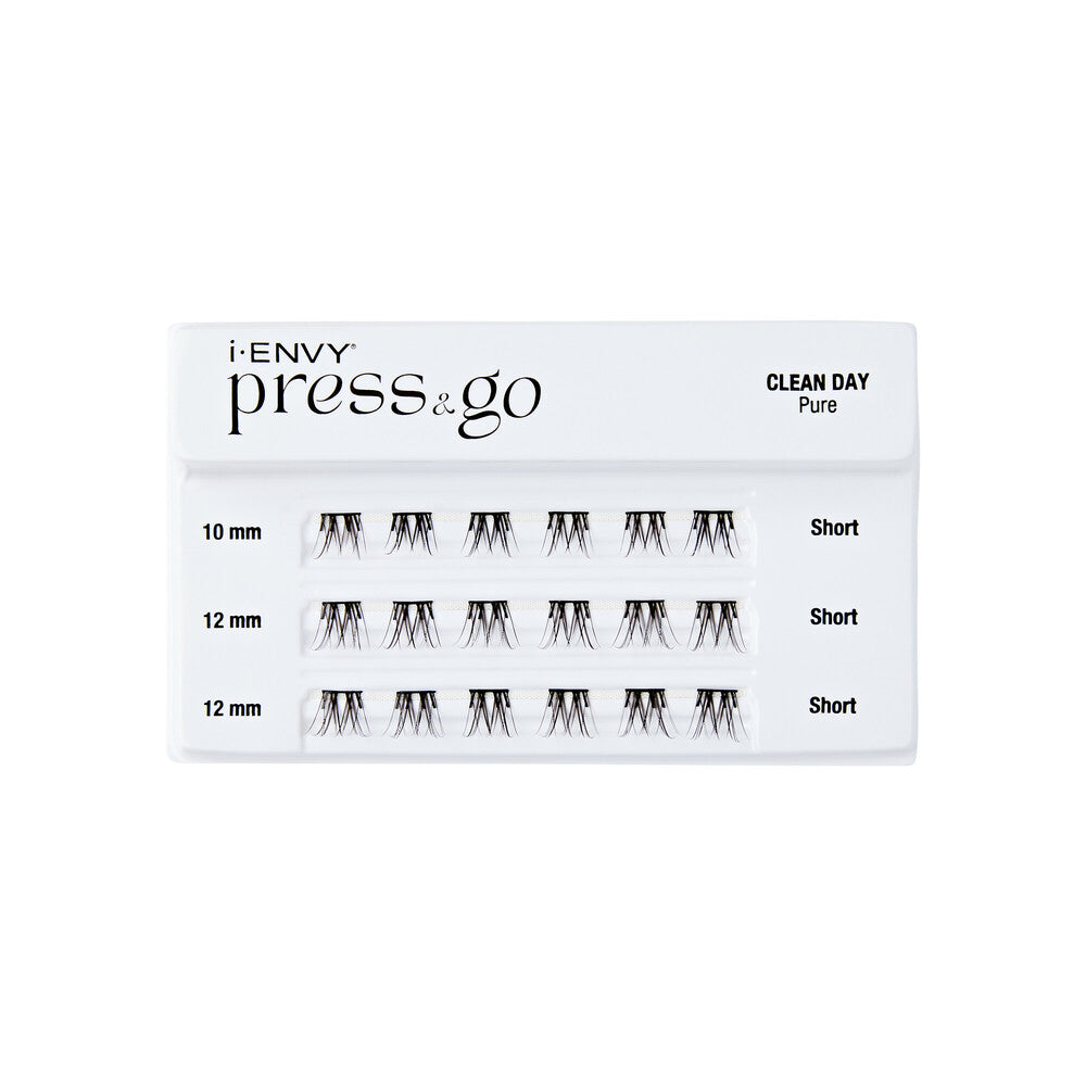 iEnvy Press & Go Press-On Pre-Glued Lash Clusters - Clean Day Pure 12