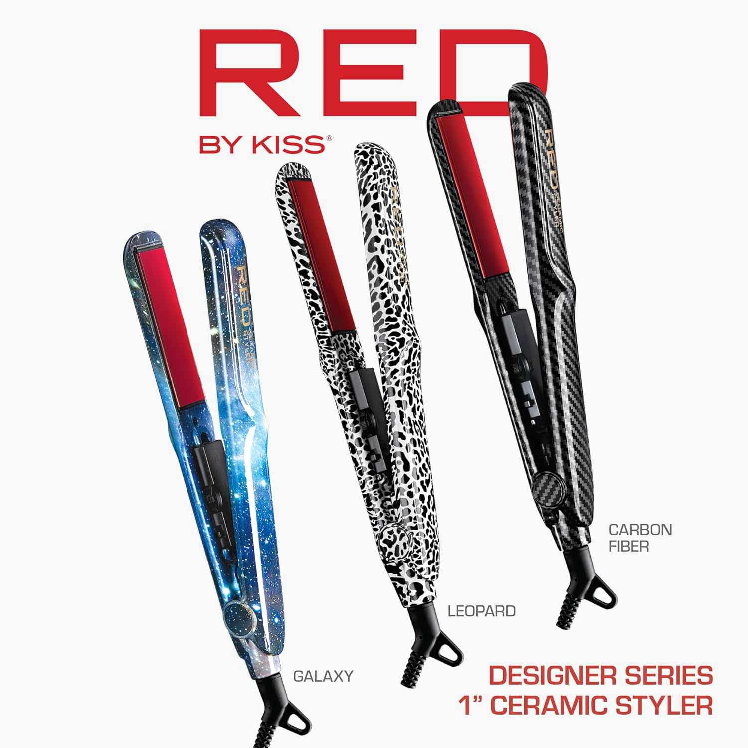 RED by Kiss Designer Series 1" Ceramic Styler