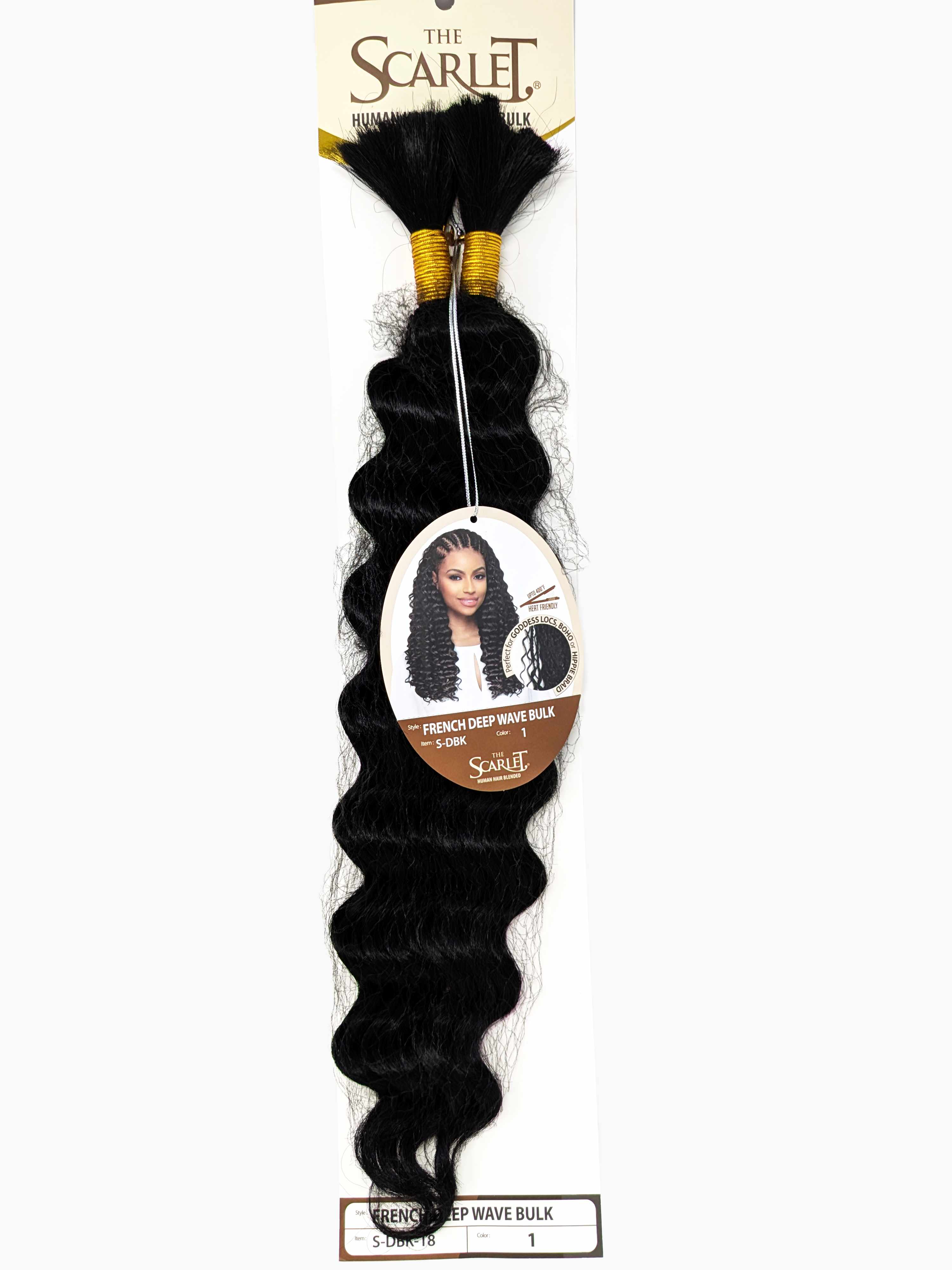 The Scarlet Human Hair Blended Bulk Hair French Deep Wave