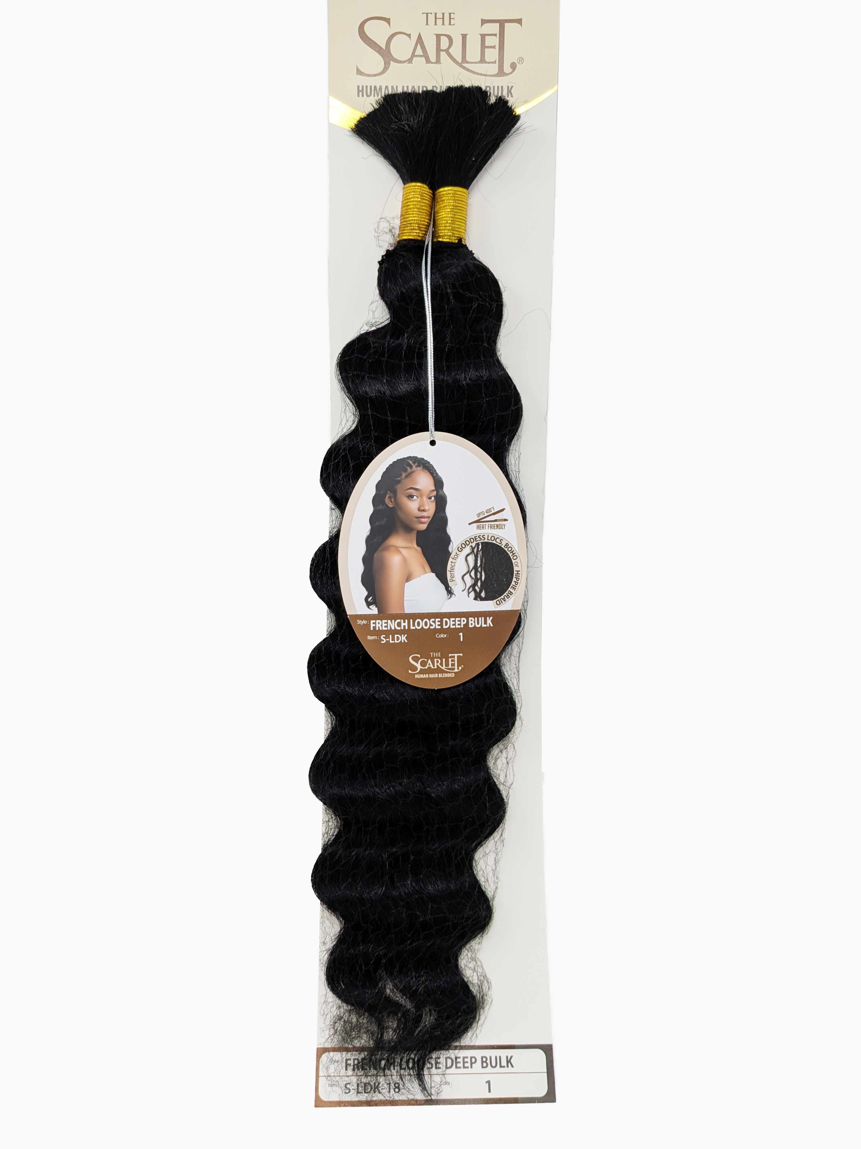 The Scarlet Human Hair Blended Bulk French Loose Deep Bulk