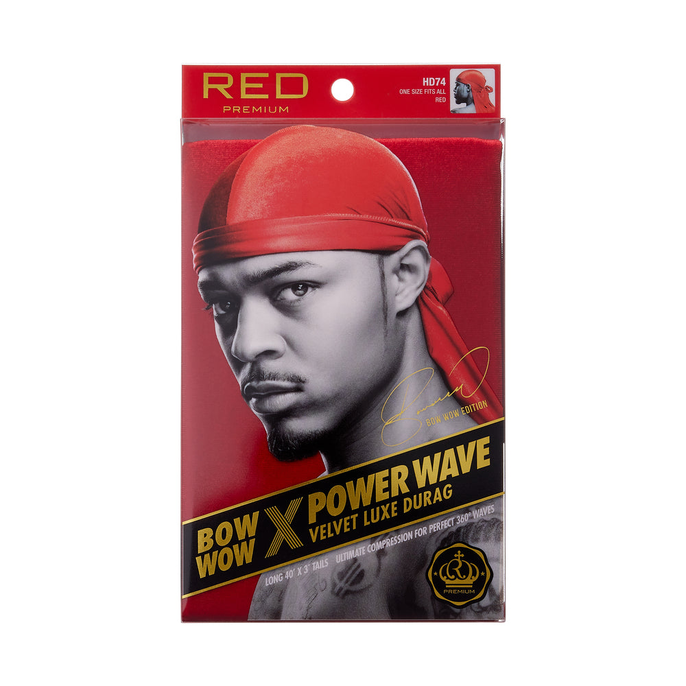 Red by Kiss BOW WOW X Powerwave Velvet Luxe Durag