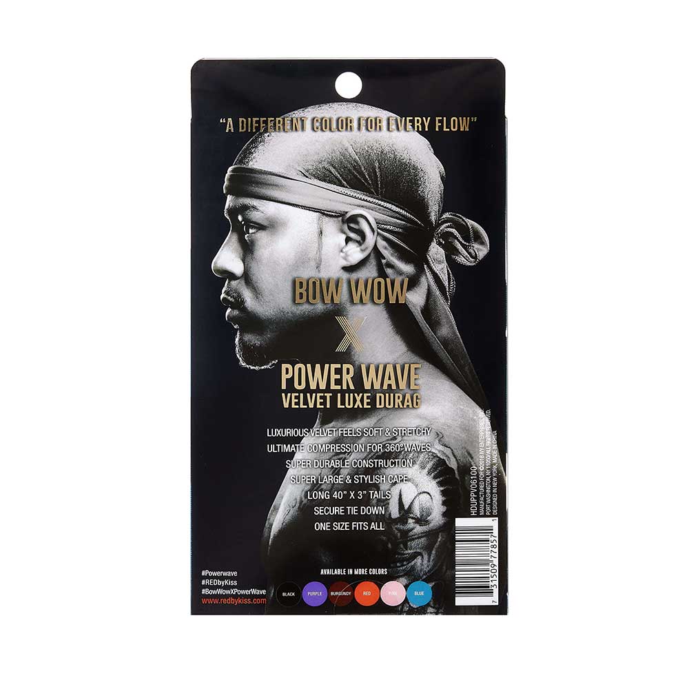 Red by Kiss BOW WOW X Powerwave Velvet Luxe Durag