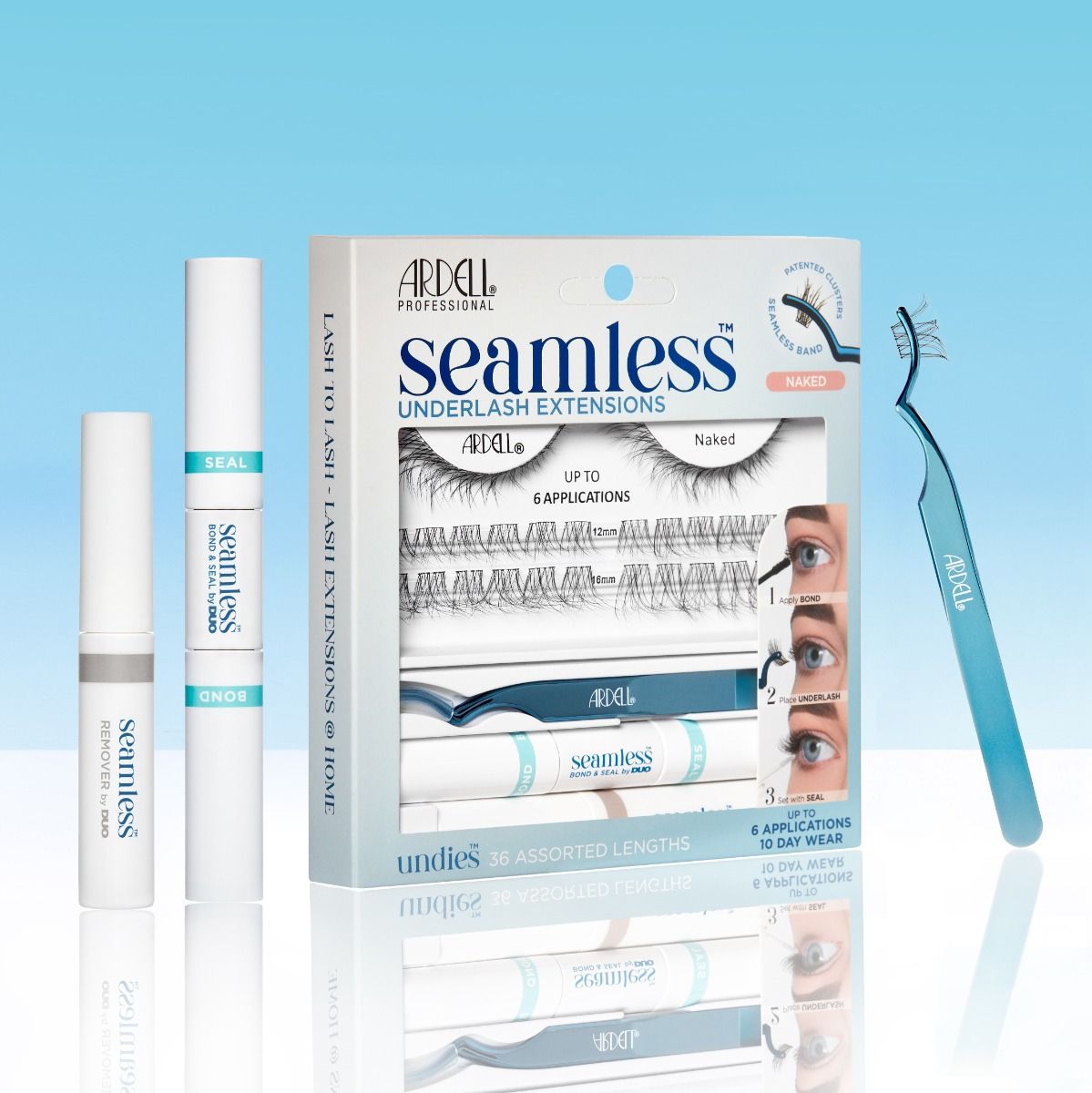 Ardell Seamless Underlash Extensions Naked + Duo Bond and Seal and Applicator Tool