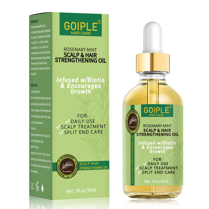 Goiple Rosemary Mint Scalp & Hair Strengthening Oil - 1oz