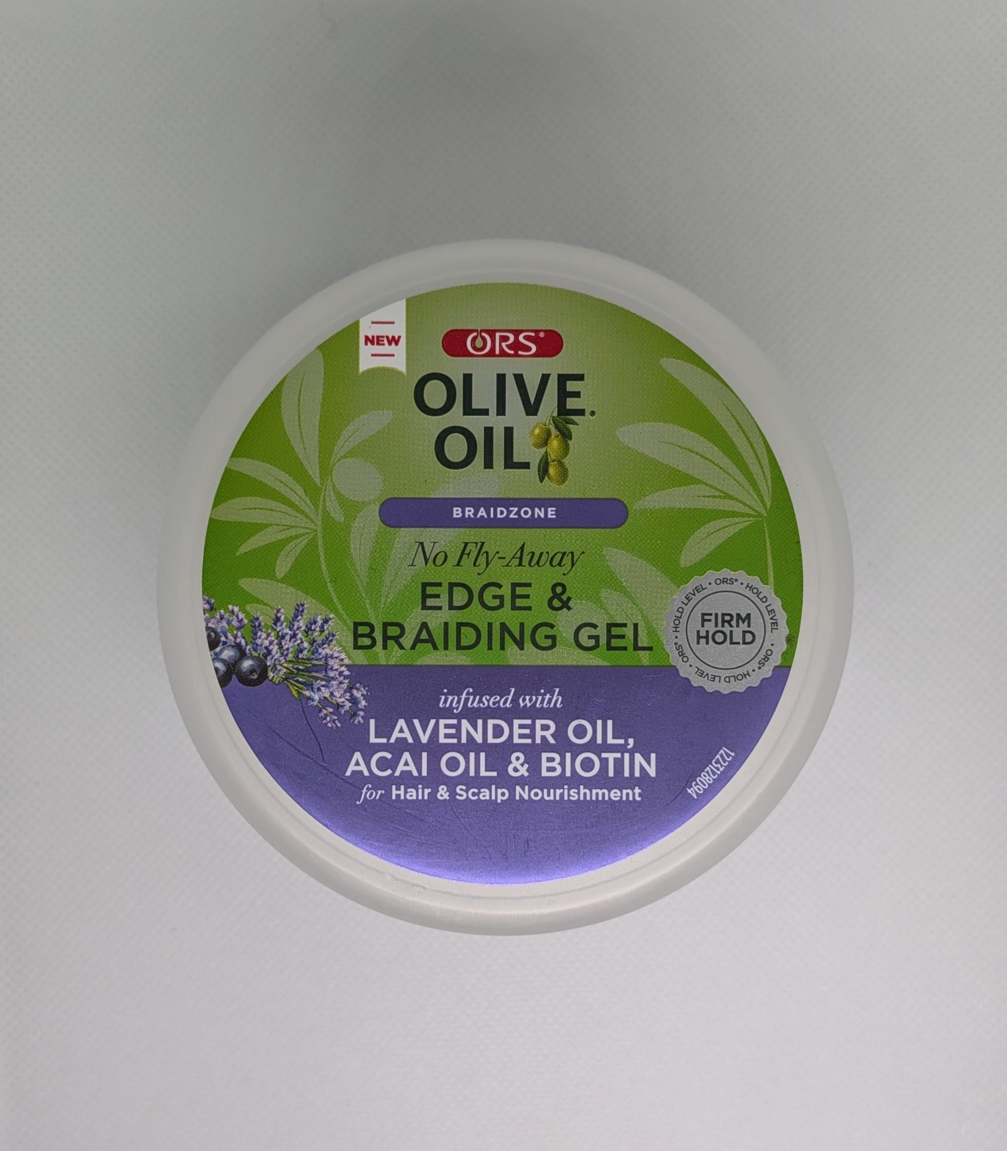ORS Olive Oil Braidzone Edge & Braiding Gel Infused with Lavender Oil, Acai Oil & Biotin - 8oz