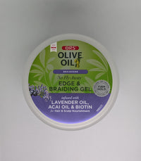ORS Olive Oil Braidzone Edge & Braiding Gel Infused with Lavender Oil, Acai Oil & Biotin - 8oz