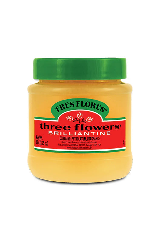 Tres Flores Three Flowers Solid Brilliantine - 3.25oz